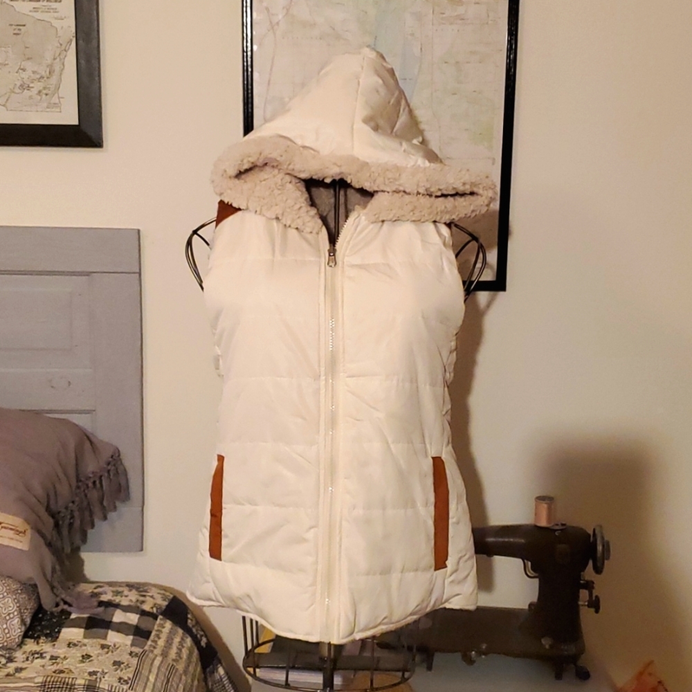 Reversible sherpa winter vest - Size Medium